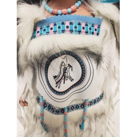 KINNEX COLLECTIONS SINCE 1997 16" Collectible Native American Indian Porcelain Doll (ZIHNA) D16686