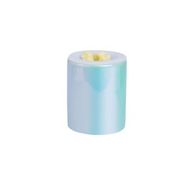 Happy Wax Iridescent Blue Mini Mod Wax Melt Warmer with 3, 6, and 9 Hour Timer for Scented Wax Melts, Tarts & Cubes - Electric, Ceramic Wax Melter with Removable No Mess Silicone Wax Dish