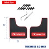 QUYDDC Mini Size Soft Rubber Car Universal Mud Flaps Mudguards
