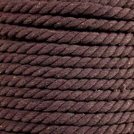 West Coast Paracord Twisted 3 Strand Natural Cotton Rope Artisan Cord – 1/4, 1/2, 5/8, 3/4 and 1 Inch Diameters – 10, 25, 50, 100 Feet