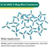 20Pcs 16-14 AWG 3 Way Wire Connector, Heavy Duty Crimp