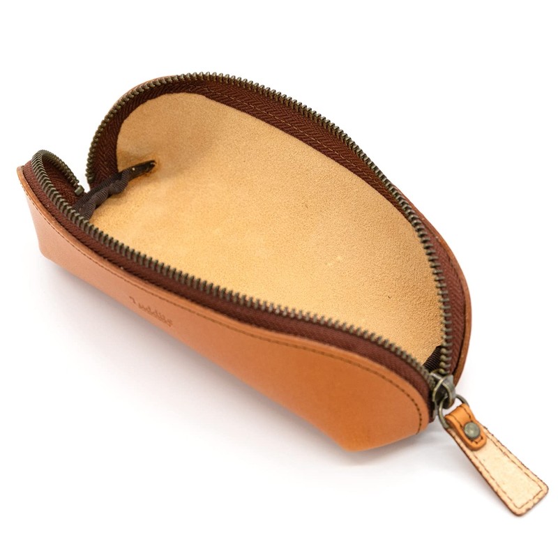 Luddite Trattoria Leather Camel Garment Bag, Archpen Case,