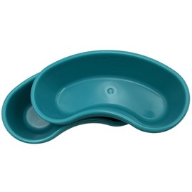 Emesis Basin - 500 CC Kidney Shaped Turquoise Emesis Basin with Graduations (Pack of 5)