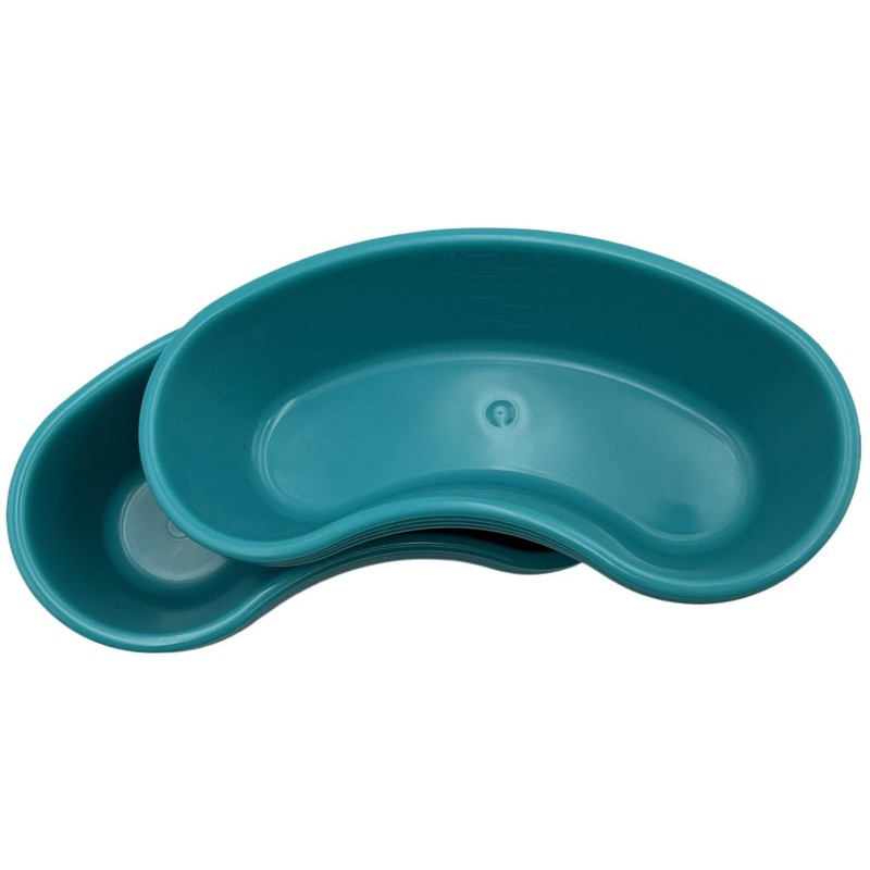 Emesis Basin - 500 CC Kidney Shaped Turquoise Emesis Basin