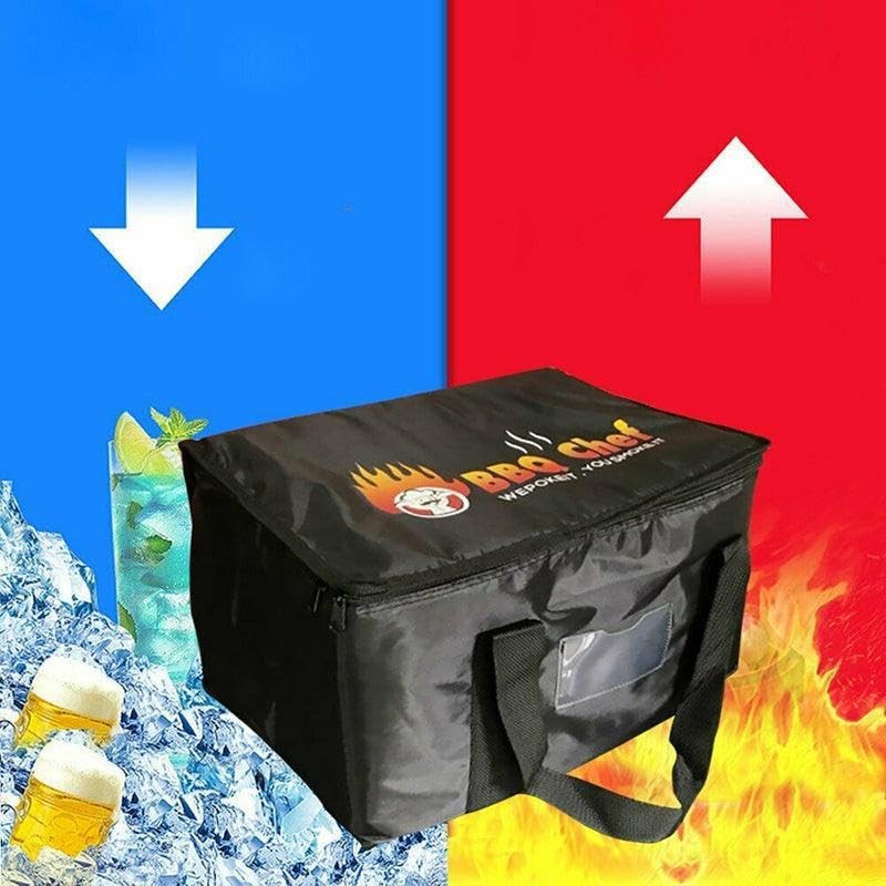 16/28/50L Insulated Food Delivery Bag Pizza Takeaway Thermal Bag Storage,