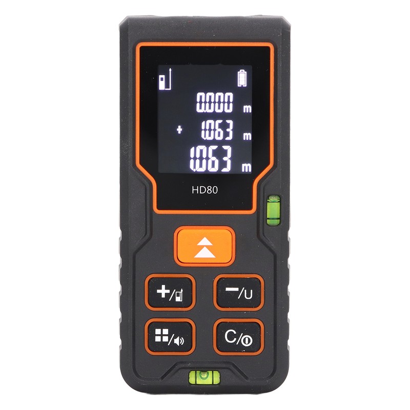 Laser Distance Meter Infrared Backlit LCD Tape Measure Distance Area