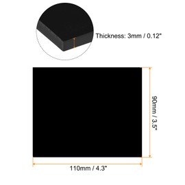 sourcing map Welding Lens Shade 9 Glass 2 EACH 3.5" x 4.3" Replacement Welding Lens Hardened Glass Black Darkening Filter Plate for Welding Helmet, Black