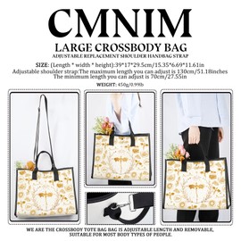 CMNIM Fourth Book Series Merch FW Dragon Rider Large Crossbody Tote Bag Dragon Rider Book Gifts Fantasy Book Lover Shoulder (Fourth Wing Big CB)