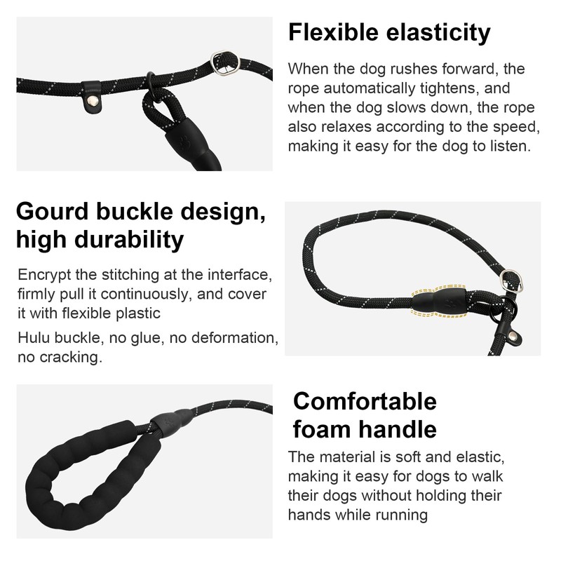 Aomhrek Dog Harness and Leash Set, Adjustable, Reflective, Padded, No-Pull,
