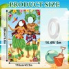DTOFOOT Luau Couple Photo Door Banner Hawaiian Party Decorations Tiki