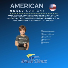 Brace Align Kid’s Lace-Up Wrist Brace - Immobilization for Sprains, Strains, Carpal Tunnel & De Quervain’s PDAC L3908 - Right Wrist - Fits 4-5.5 in Wrist Circ.