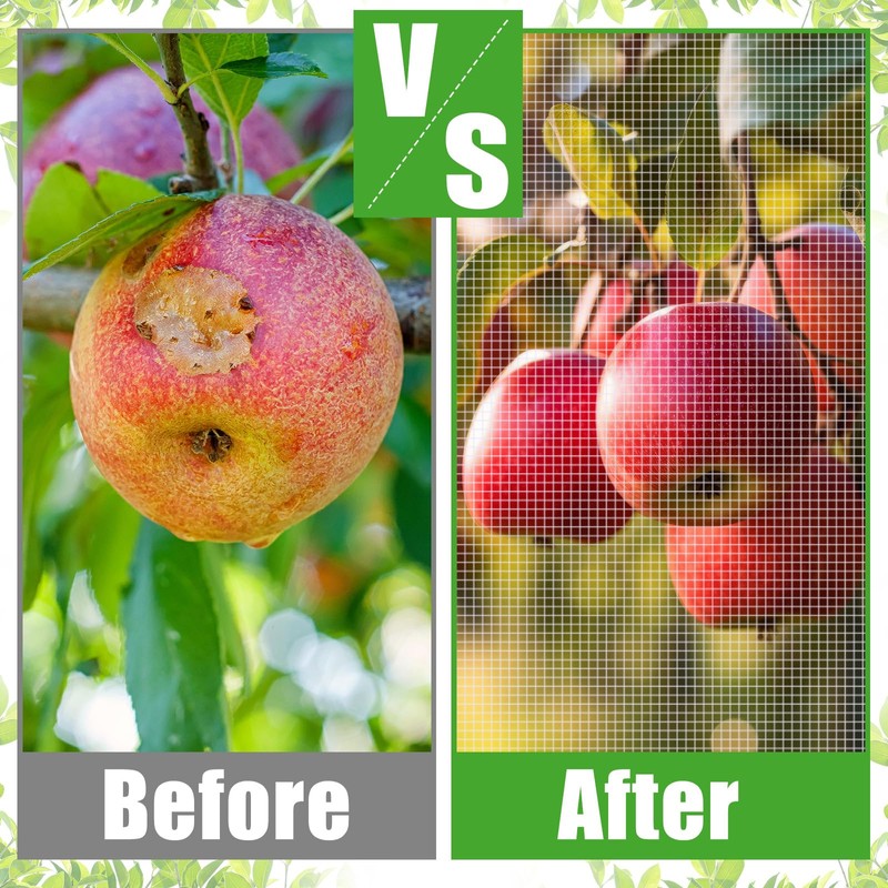 Vincreem 10 x 10 FT Large Fruit Tree Netting Bags