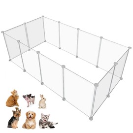 HOMICKER Pet Playpen Portable Small Animals Playpen, Pet Fence Yard Fence for Guinea P...
