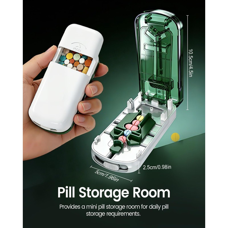 Professional Pill Cutter for Small Pills and Large Pills-Safely Cuts