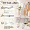 Elegaperma 2 Pcs Small Whisk,10.4 in Stainless Steel Metal Whisks
