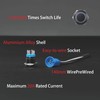 KWONONG LED Latching Push Button Switch, Aluminum Alloy, IP67 Waterproof