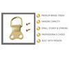 Thingymabob Large Brass D-Ring Picture Hangers with Screws, Set of
