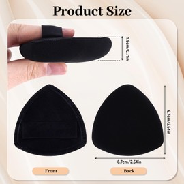 Makeup Sponge For Foundation, Beauty Blender Sponges Latex-Free Makeup Sponges for Blending Foundation Liquid Cream and Powder with 1 Travel Container Case (Black 4pcs)