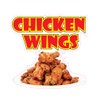 Chicken Wings Concession Restaurant Food Truck Die-Cut Vinyl Sticker 14