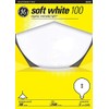 Globe Light Bulb, White, 100-Watts, 5-In.