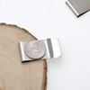 6 PCS Stainless Steel Money Clips for men, Silvery metal