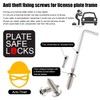 LivTee Anti Theft License Plate Screws Set for Securing Frames