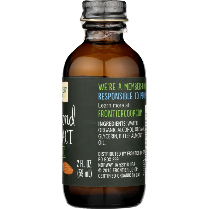 Frontier Almond Extract Certified Organic, 2-Ounce Bottle