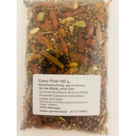 Curry Pirat 100g Spice Mix Whole Grains for the Mill Without Salt