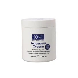 XBC SLS Free Aqueous Body Cream Dry Skin Moisturiser Cream 500 ml