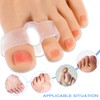 Ptwola Bunion Corrector Gel Toe Separators with 2 Loops Silicone