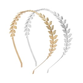 Greek Goddess Leaf Headband for Little girl Roman Bridal Hair Crown Birthday Party Jewelry