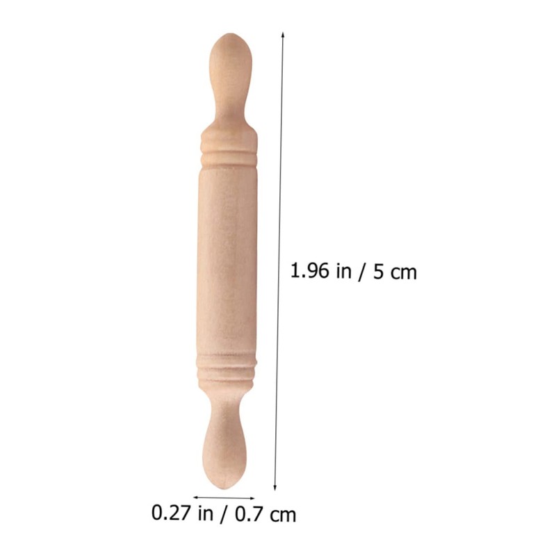 ABOOFAN 12pcs Rolling Pin House Adjustable Rollers Pins Miniature Decor