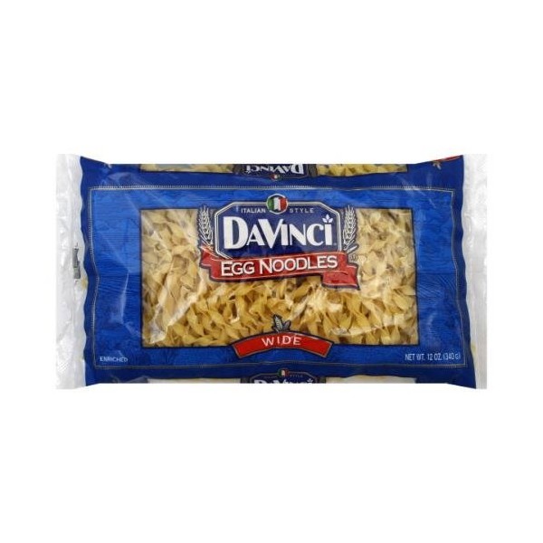 DaVinci Egg Noodles Wide, 12-ounces (Pack of12)