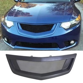 Sport Mesh Grill Grille Fits Acura TSX Honda Accord Euro R 11-14 2011-2014 2012 2013
