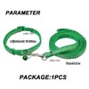 Polypropylene Green Dog Collar and Leash Set With Dot Shape