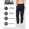 Mlgaril 3 Pack Men’s Active Athletic Sweatpants Drawstring Fleece Lined