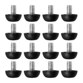 LIDSCURA 16 PCS 8mm x 1.25 M8 Leveling feet, Adjustable Furniture Leg Leveler, Replacement Outdoor Patio, Stainless Steel Screw-in Leveling Feet Glides