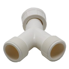 fiXte Washing Machine Dishwasher Hose Plasitc Y Piece Inlet Splitter Connector Joiner 3/4" Washing