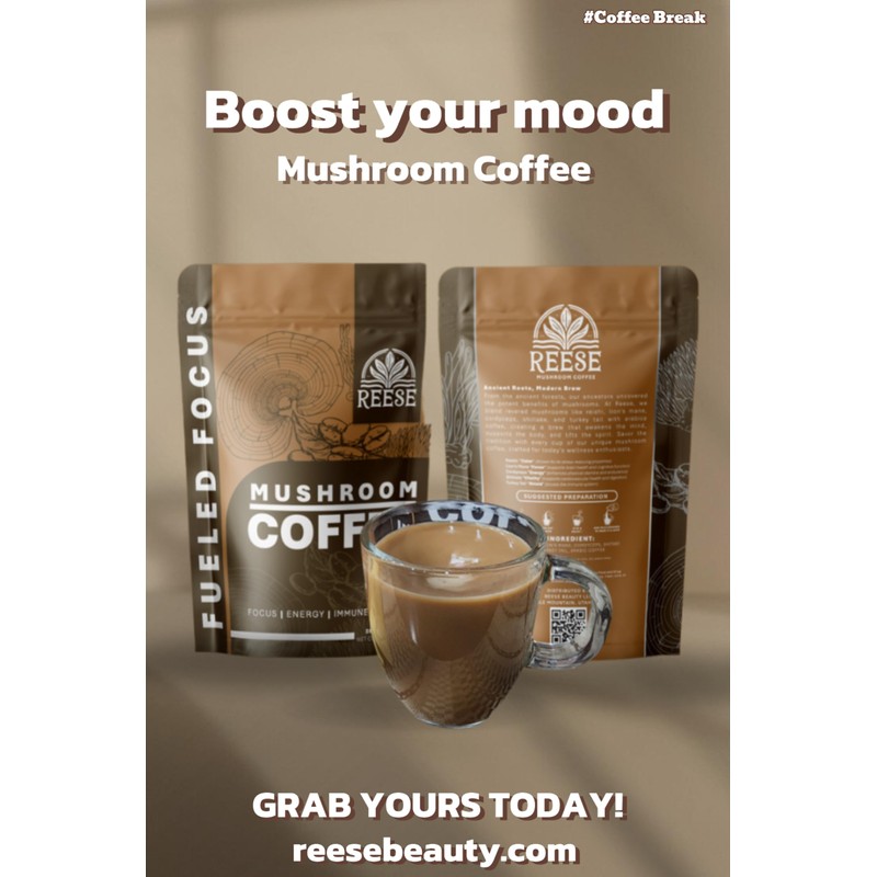 Fueled Focus Organic Mushroom Coffee - Reishi, Lion’s Mane, Cordyceps,