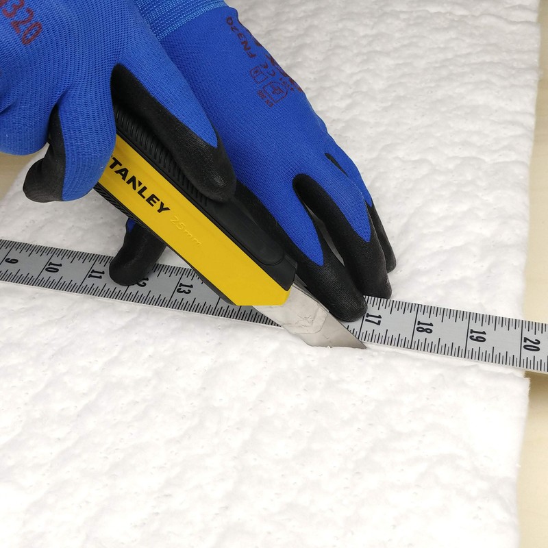 Ceramic Fiber Insulation, 1/2" Thick x 16" x 150", 2400F