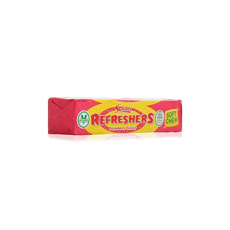 Swizzels Refreshers Strawberry Flavour Soft Chew, 43 g