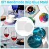 10 Pcs Round & Square Resin Coaster Mould, Non-Toxic Resin