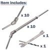 Deck Man 1/8 inch T316 Stainless Steel Adjustable Angle Single-Screw
