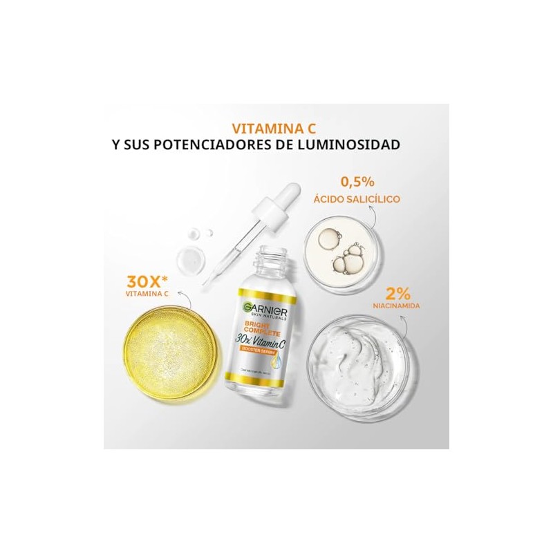 Suero Facial Potenciador Vitamina Brillante Completo Garnier 30ml