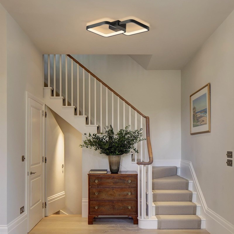 Sky angle LED Ceiling Light Flush-Mounted Chandelier Ceiling Light Black
