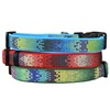 Designer Adjustable Dog and Puppy Collar, Blue Zen, Large