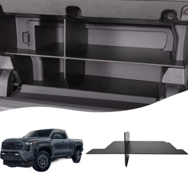 EDBETOS Glove Box Organizer Compatible with 2024 2025 Toyota Tacoma Accessories and 2025 4Runner Glove Box Compartment Insert 4th Gen Tacoma Secondary Storage Divider