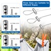 Pack of 60 Wire Rope Clamps, Bow Shape for Steel