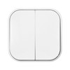 Miratic Light Switch Double IP20 White