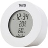 Tanita TT-585 WH Thermometer/Hygrometer Clock Temperature Humidity Digital Tabletop Magnet,